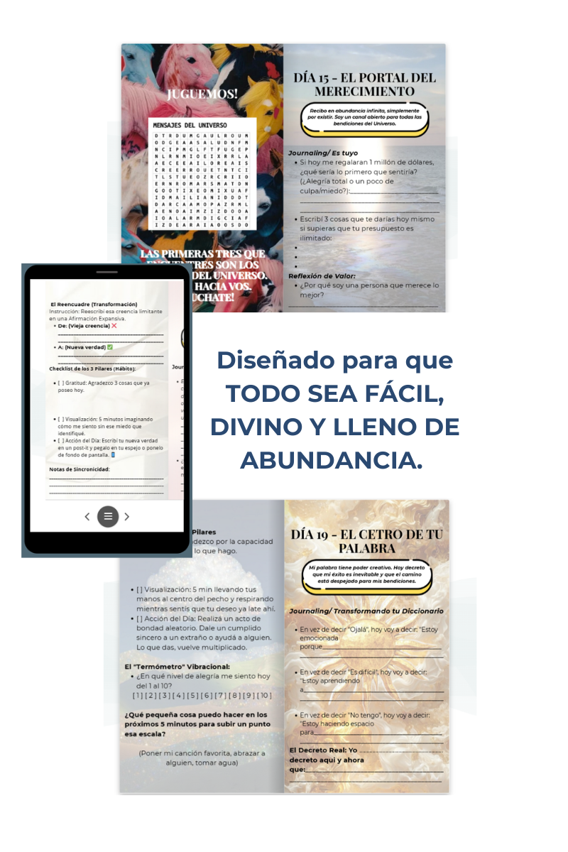 Diseñado para que le dediques 15 minutos al dia.